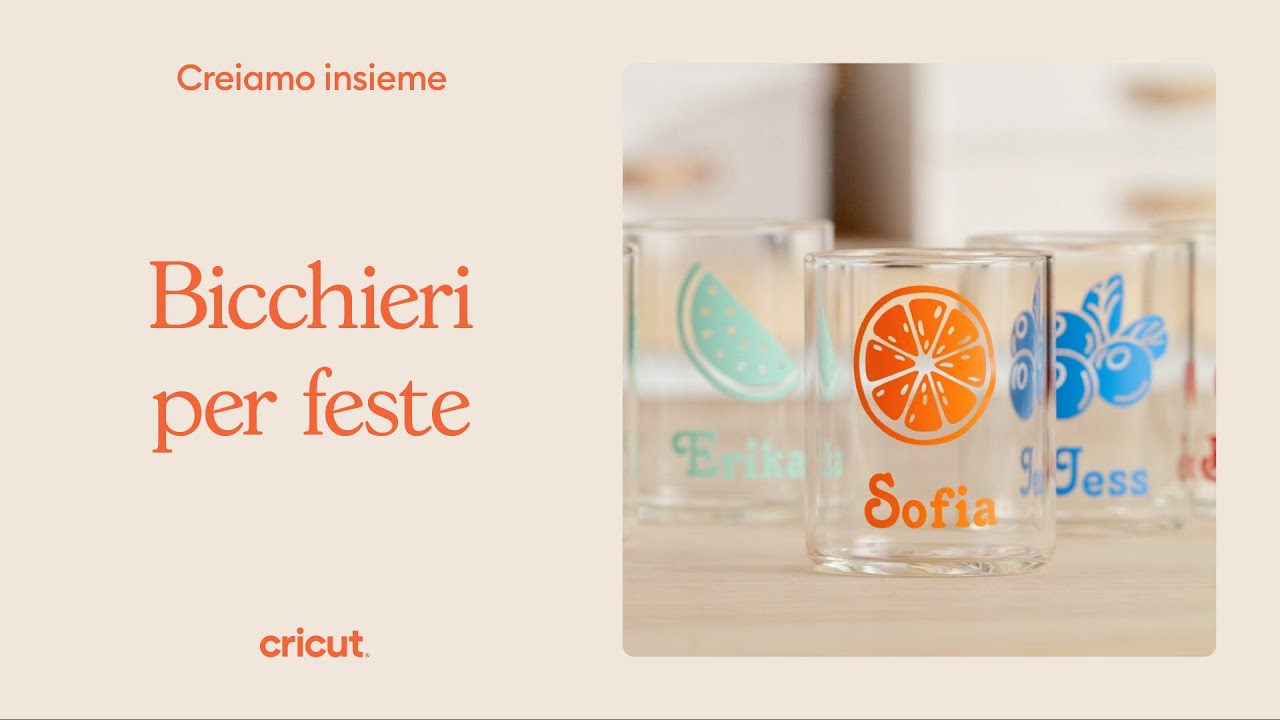 Come personalizzare dei bicchieri per la tua festa con Cricut