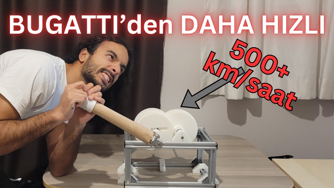 Evde Ses Hızını Geçmeye Çalışıyorum 3D Printed Dişliler
