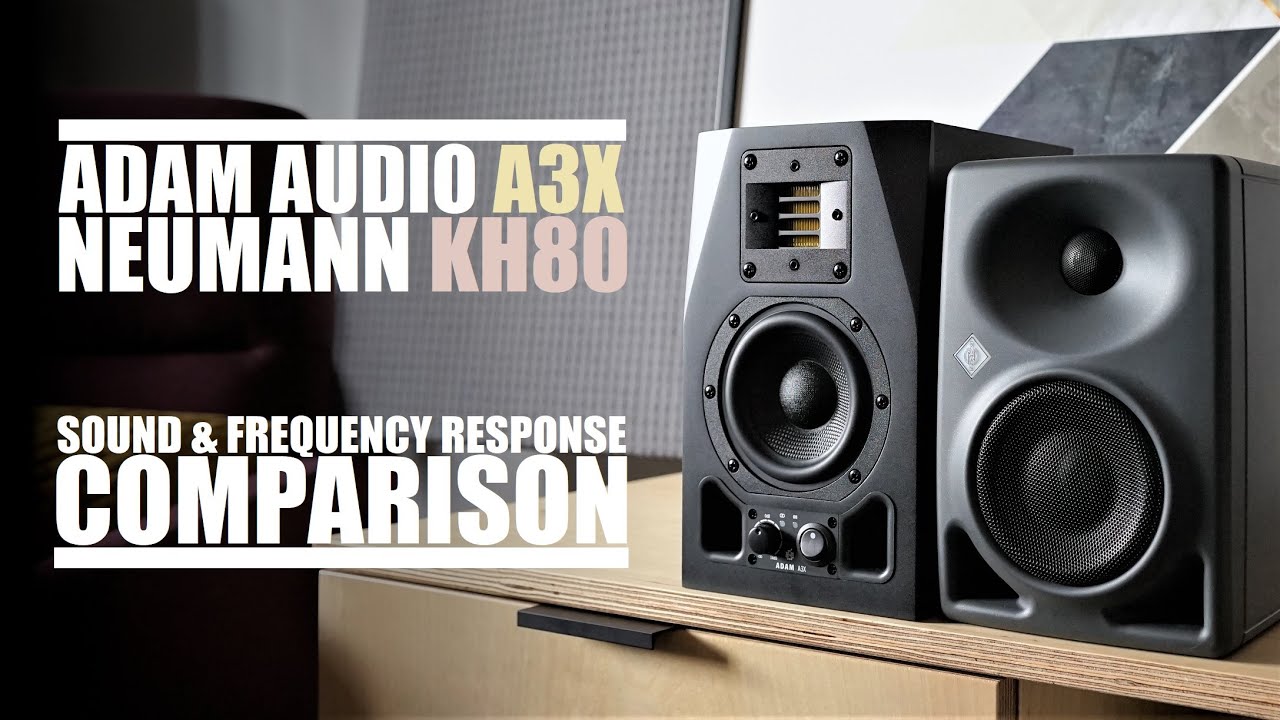 Adam Audio A3X против Neumann KH80 DSP || Сравнение звука и частотных характеристик
