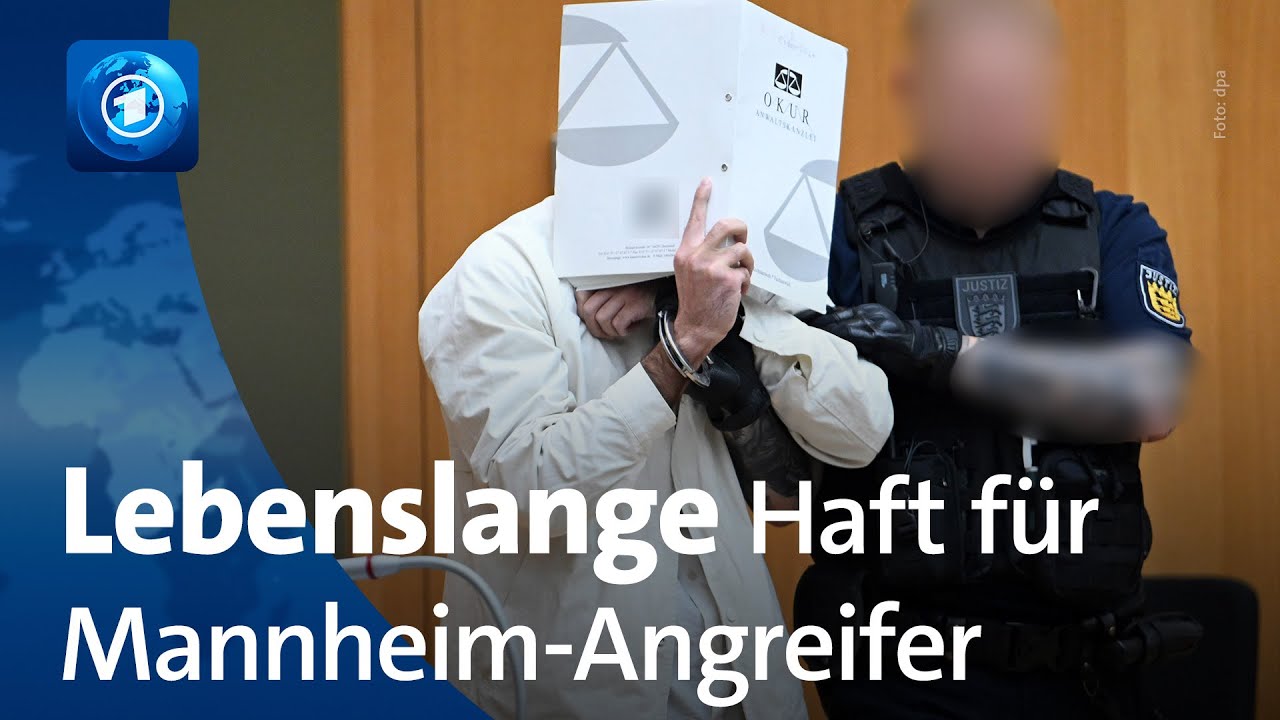 Lebenslange Haft für Messerangreifer von Mannheim