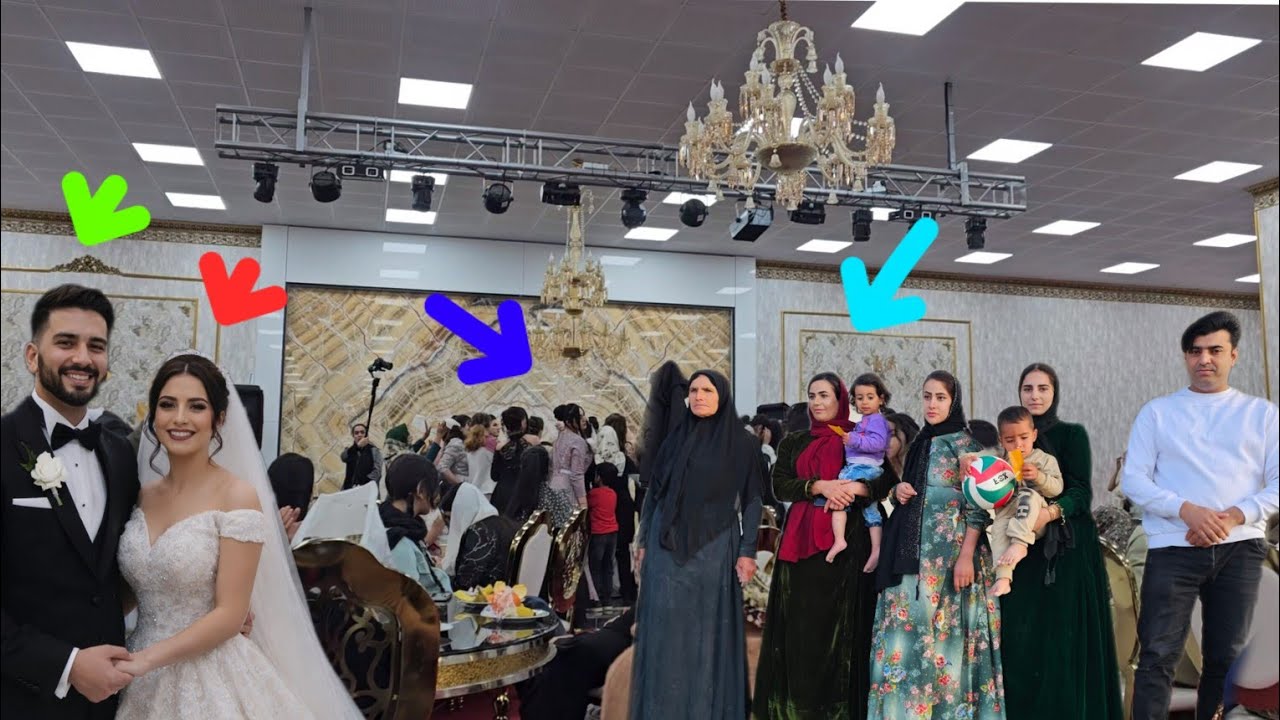 Zahra and Hamed go to a wedding of one of their relatives.