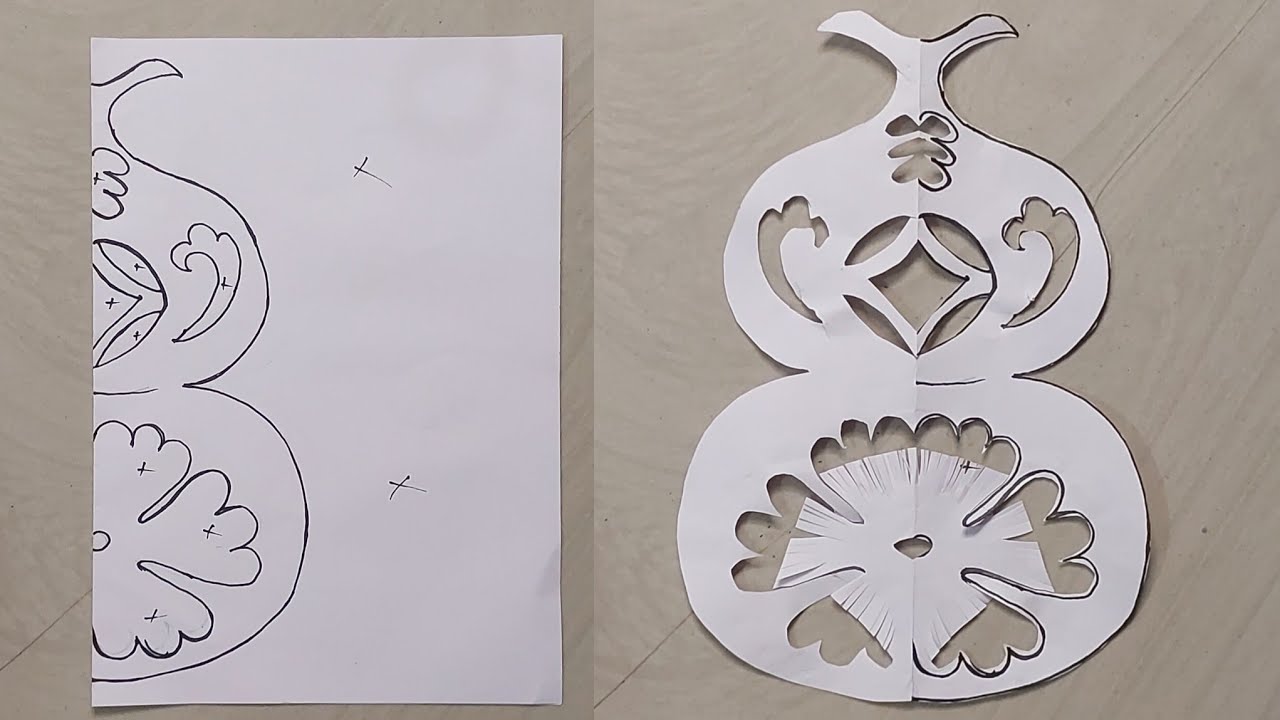 How to make easy and beautiful snowflakes ❄️♥️ #papercraft #snowflakes #part 135