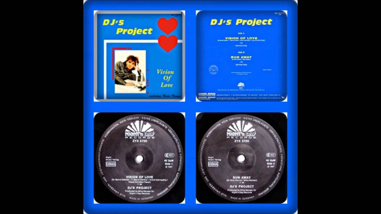 DJ'S PROJECT - VISION OF LOVE / RUN AWAY 1987