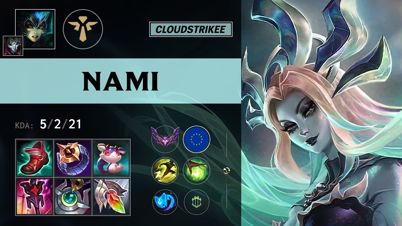 (CloudStrikee) Nami Support vs Zyra - EUW Master Patch 26.13