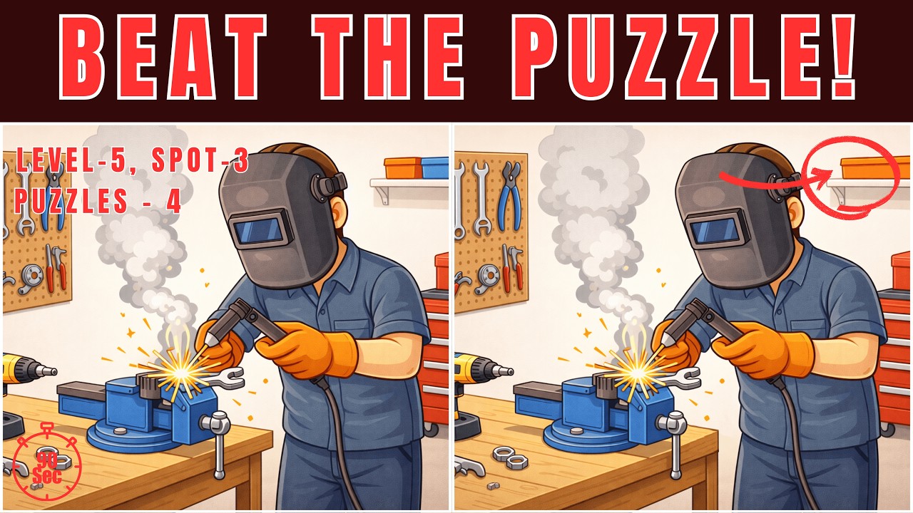 If You Miss Even One, Your Brain Might Be Lying to You - Spot 3 Differences