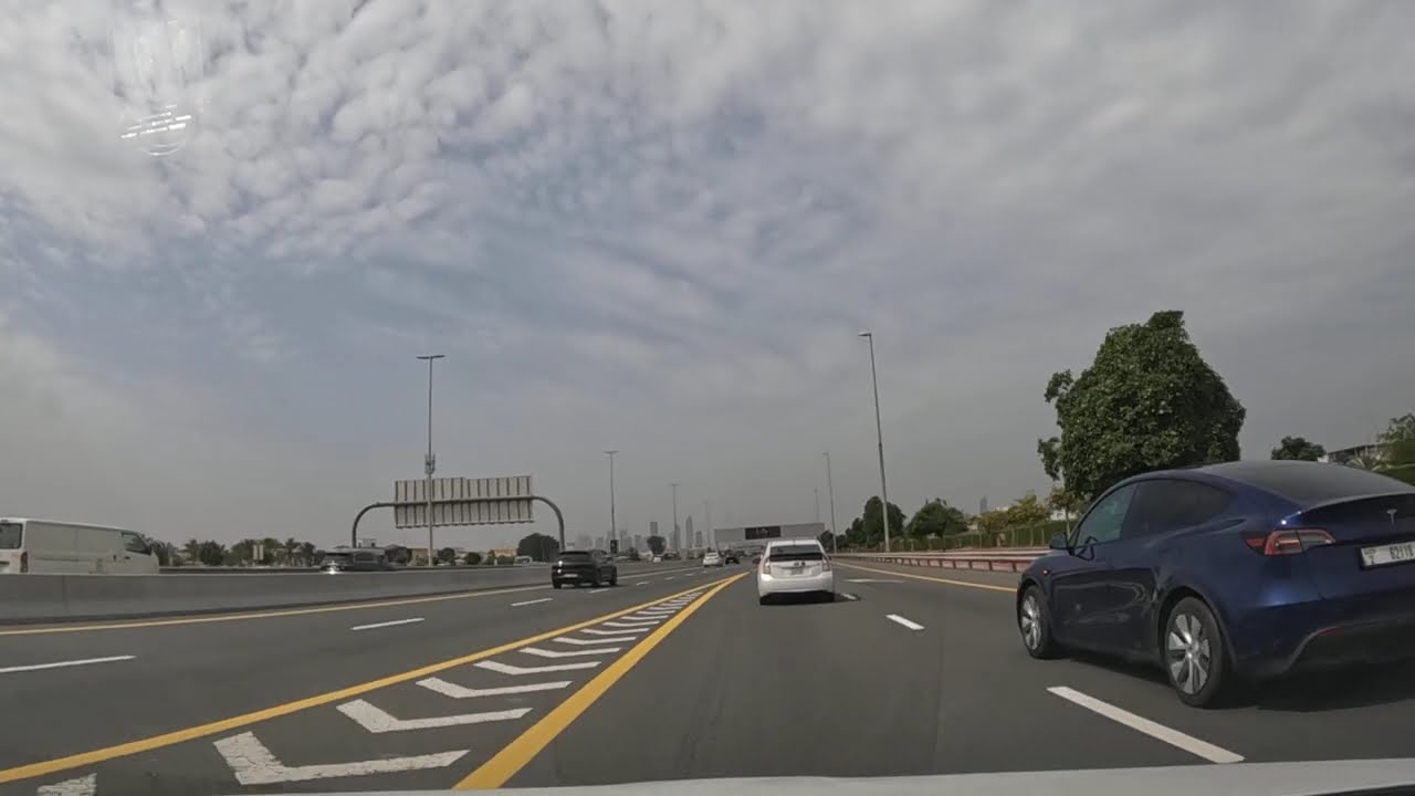 Driving in Dubai cloudy weather episode 2