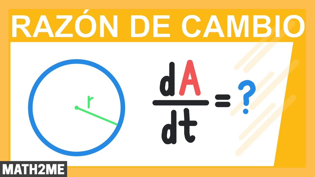Razón de cambio del área de una circunferencia  | Aplicación de la derivada