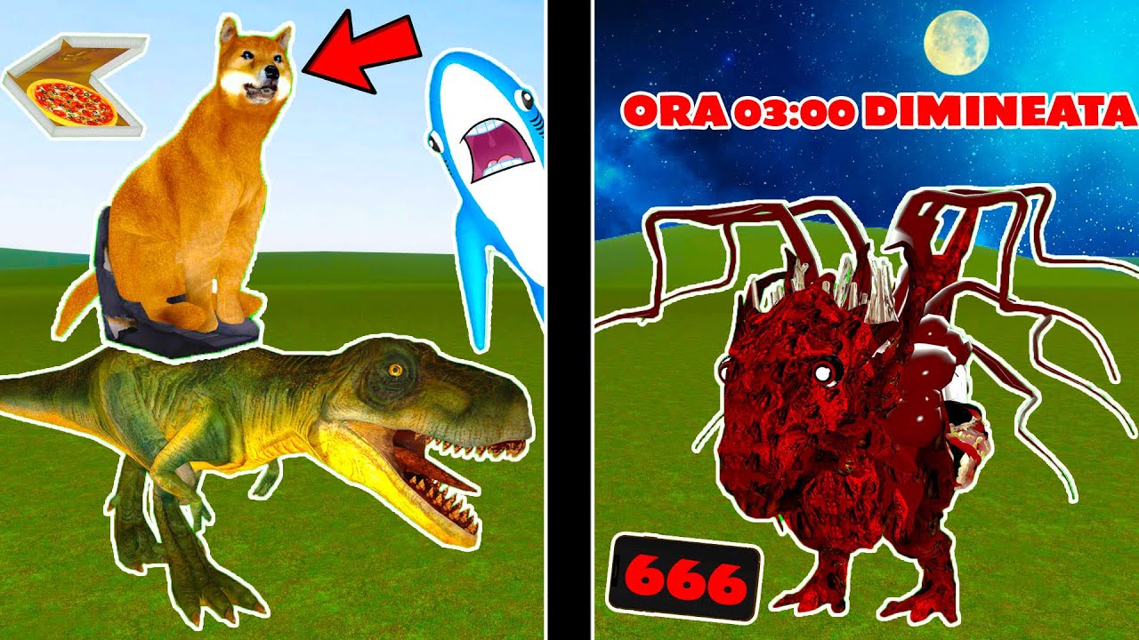 DOMNUL CAINE REX SE MUTA IN CASA LUI DRACULASS SI COMANDA UN DINOZAUR DE PE INTERNETUL INTERZIS!