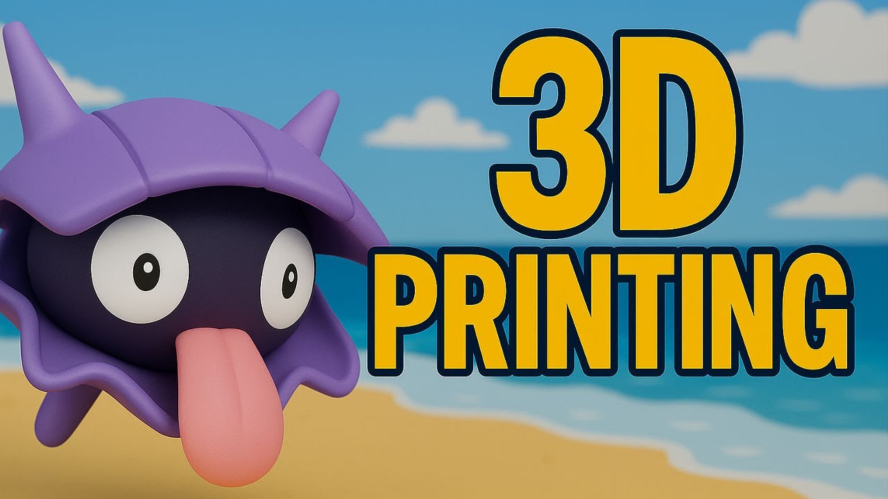 Shellder Pok&eacute;mon | 3D Print & Paint Process | Impresi&oacute;n y Pintura en 3D