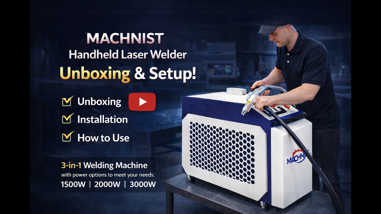 MACHNIST Handheld Laser Welding Machine Unboxing, Installation and Operation Guide #welding