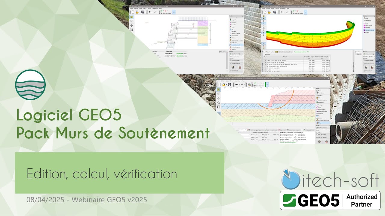 GEO5 Murs de Soutènement - Edition, conception et vérification suivant NF P94-281