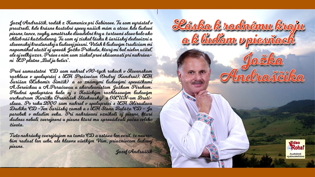 Jožko Andraščík -  Cigan som ja - ľudová pieseň VIDEOROHAĽ,