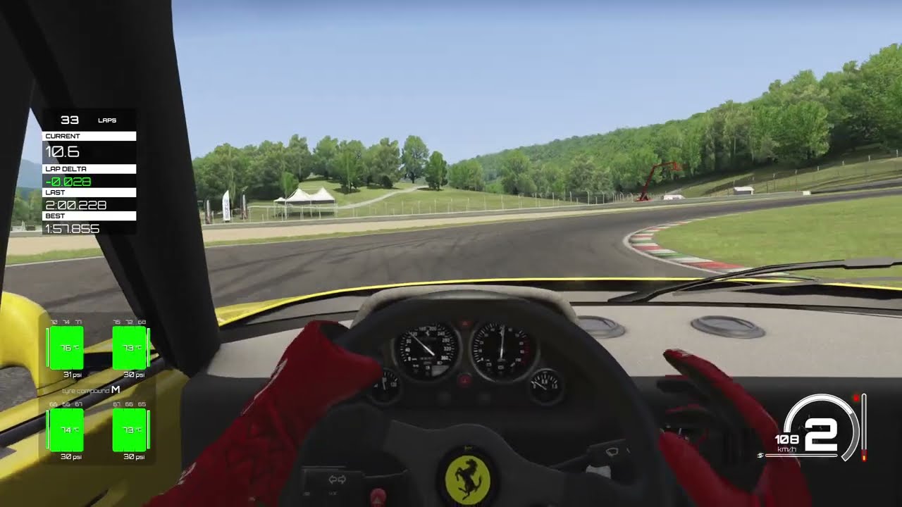 Assetto Corsa Ferrari F40 Stage 3 - Mugello | 1:57.013