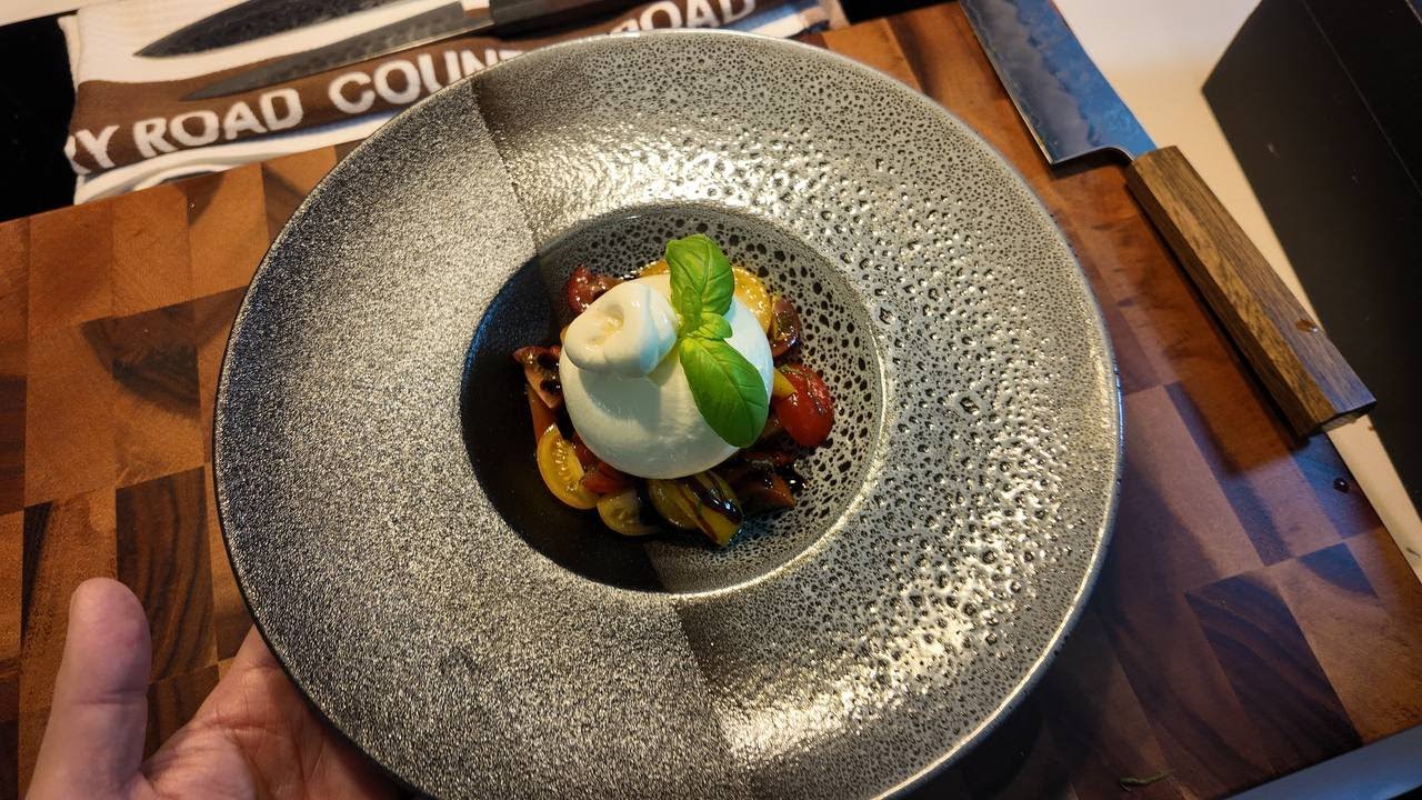 Cherry tomato and burrata salad #cherrytomatoes#burratacheese