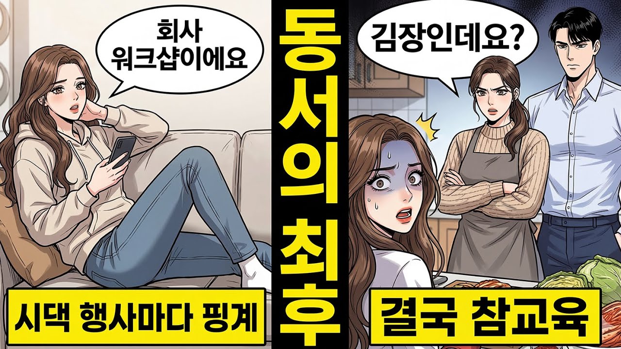 시댁 일은 절대 안 하는 동서, 김장 날 회사 워크샵 간다더니… 결과는 충격