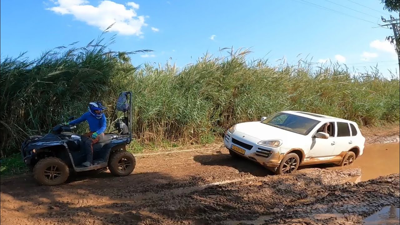 || ירקונים || חילוץ פורשה קאיין טרקטורון Access 650