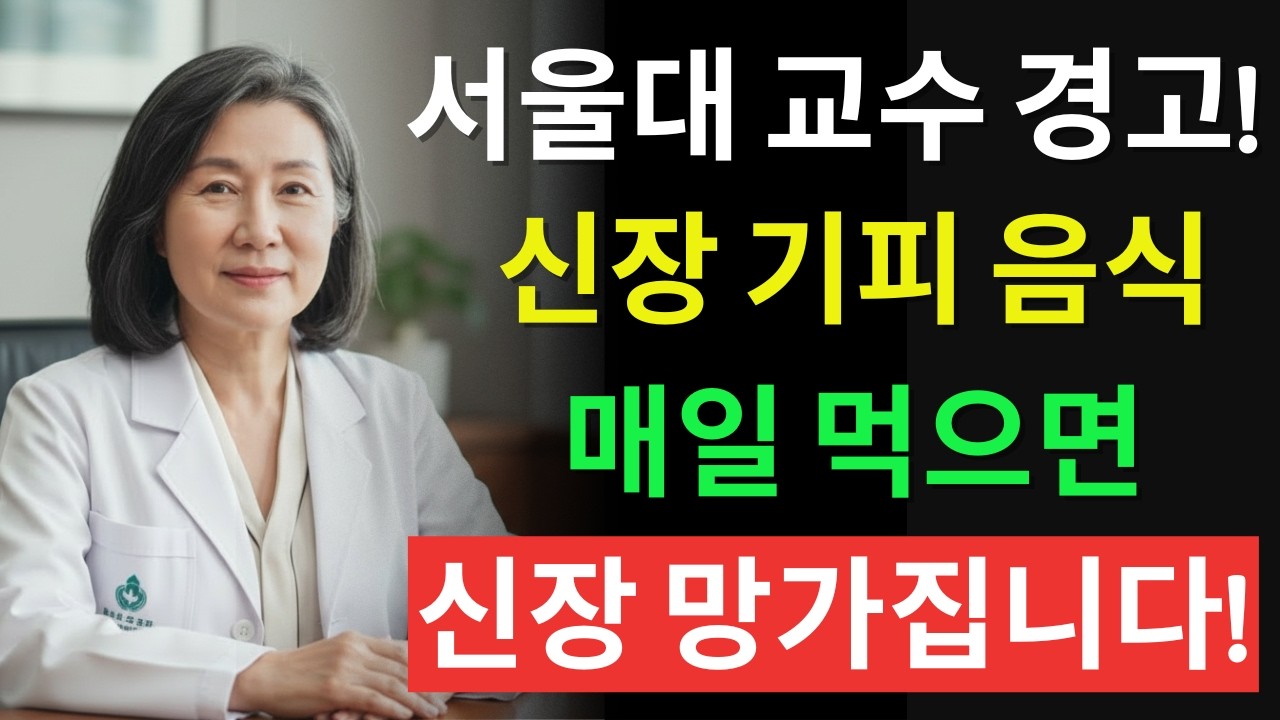 매일 먹던 약이 콩팥을 망칩니다! 신장병 환자가 반드시 알아야 할 ‘절대 금물 약 4가지’ | 신장에좋은음식 | 신장 건강 | 노년의 건강 | 노인건강습관