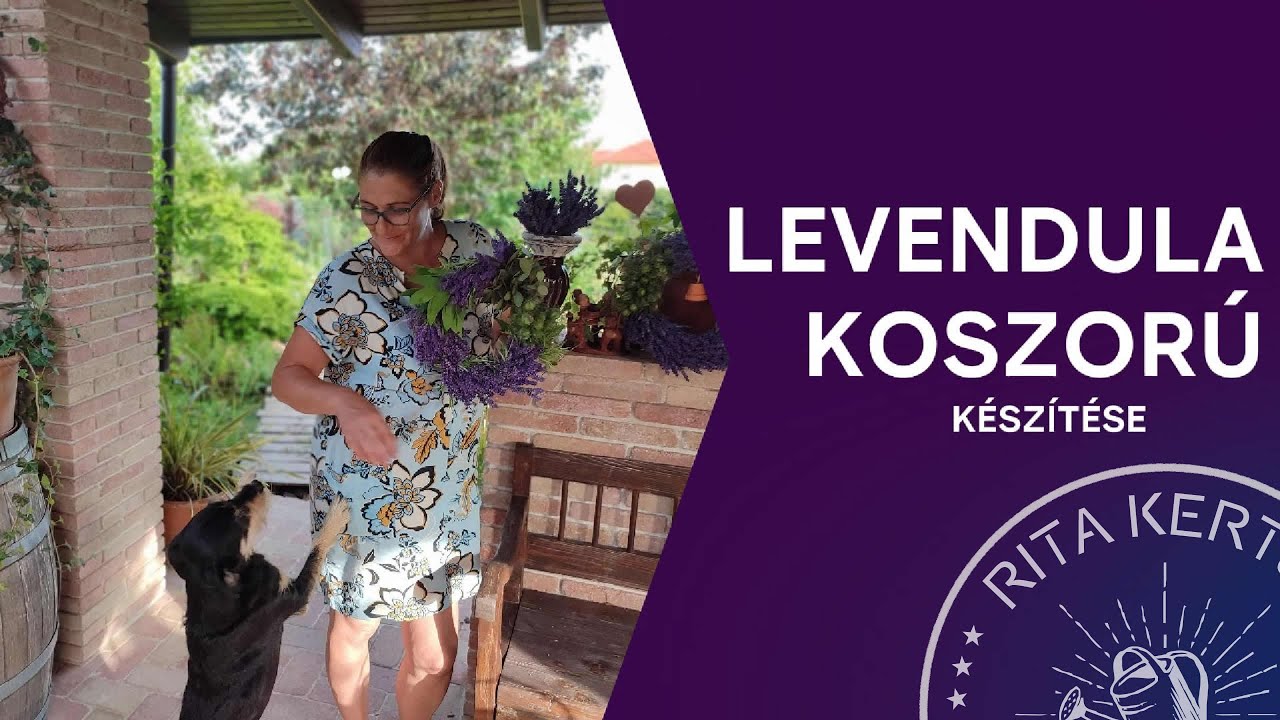Levendula koszorú készítése