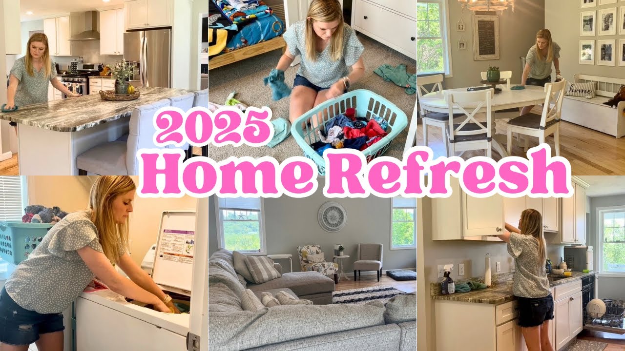 2025 Whole House Clean With Me. Home Refresh. Cleaning Motivation.