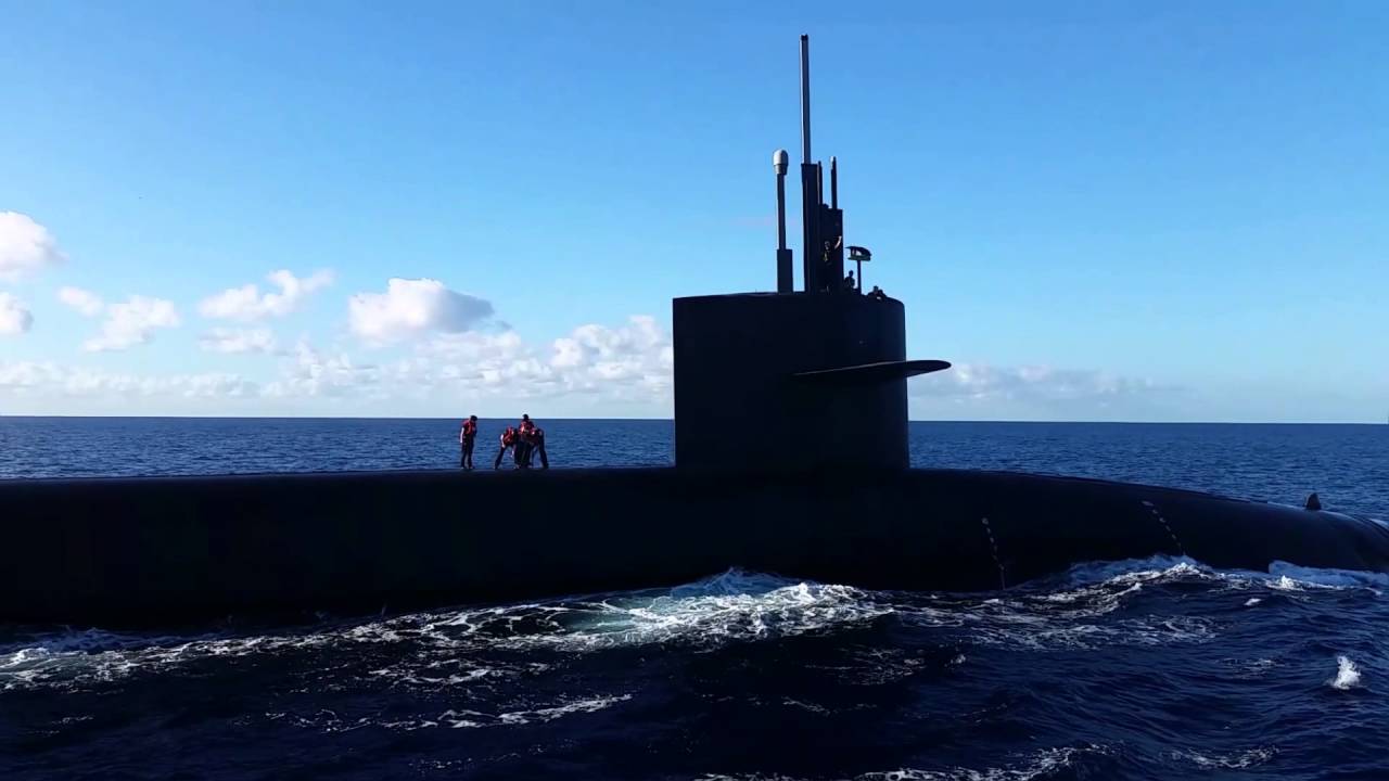 USS Maine (SSBN 741) Underway conducting transfer