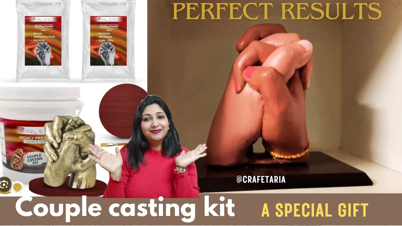 Couple hand cast at home/how to use hand casting kit / easily explained @Crafetaria