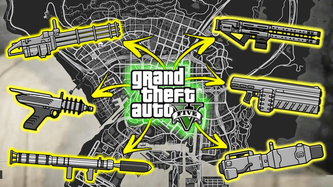 GTA 5 - All New Secret and Rare Weapon Locations (Up-n Atomizer, Alien Gun & more)