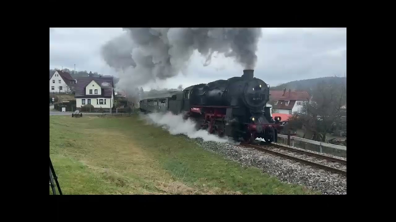 Bahnbetrieb im Thüringer Wald mit 58 311