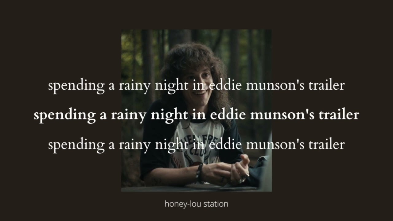 spending a rainy night in eddie munson's trailer | a stranger things ambience!