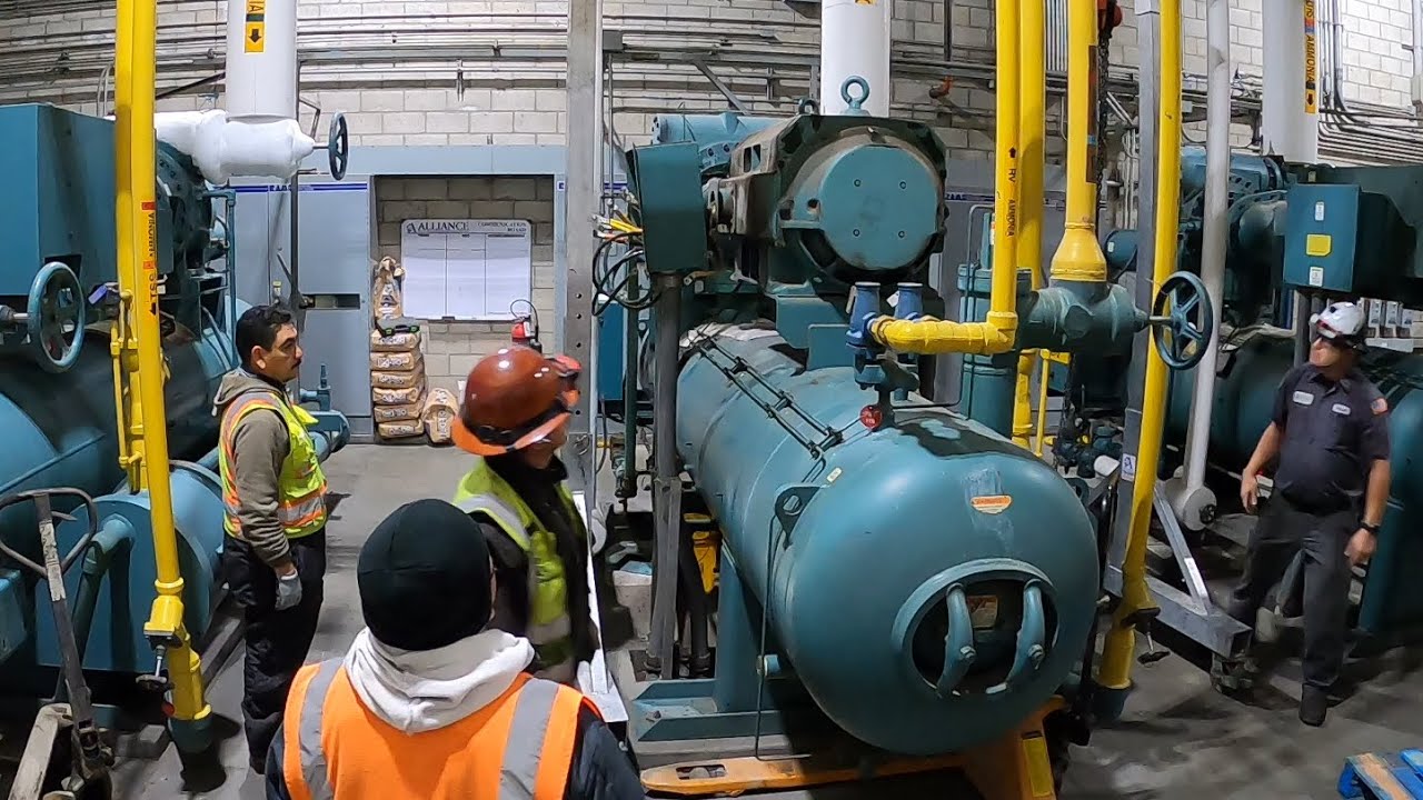 Industrial Refrigeration Motor removal