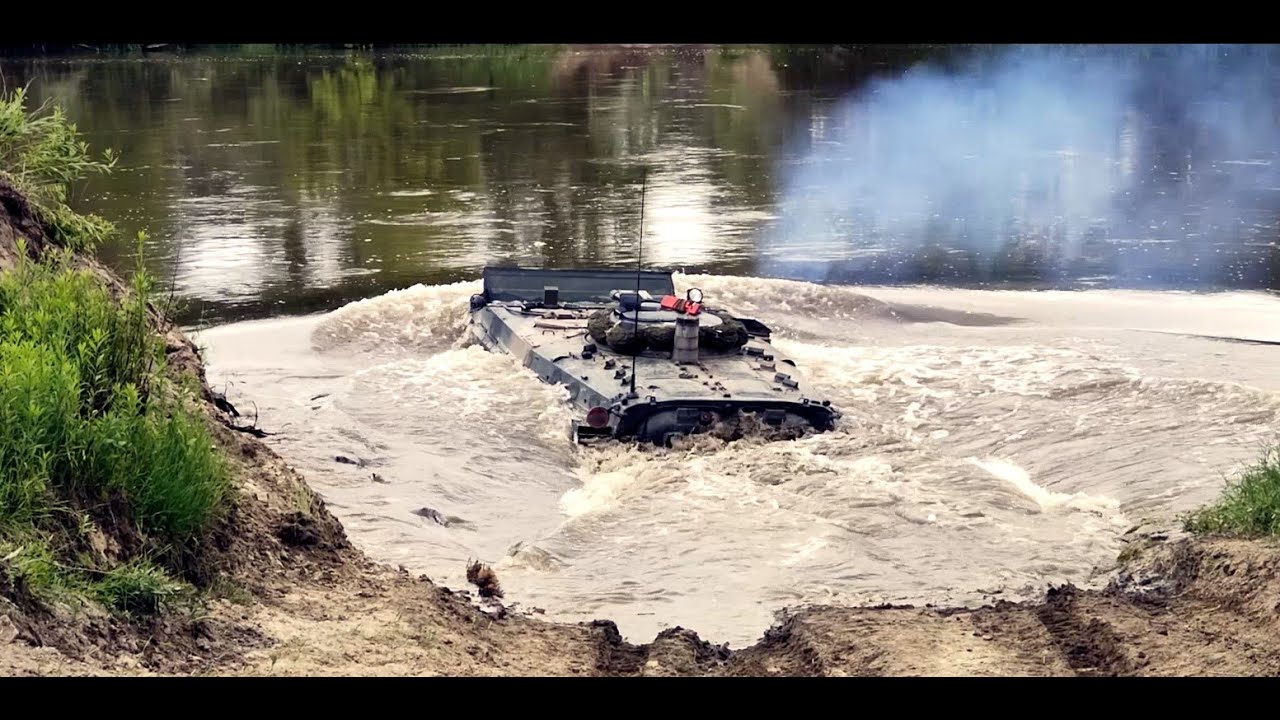 ANAKONDA 20 PRZEPRAWA PRZEZ SAN -  CROSSING THROUGH THE RIVER  3.binż/1.psap POLISH FORCES
