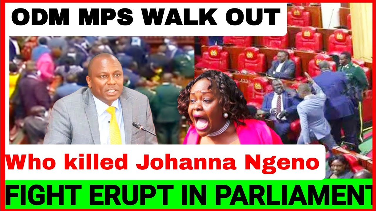 BRRAKING NEWS! Fight Erupts in PARLIAMENT as MPS Mourn Death of Johanna Ngeno 