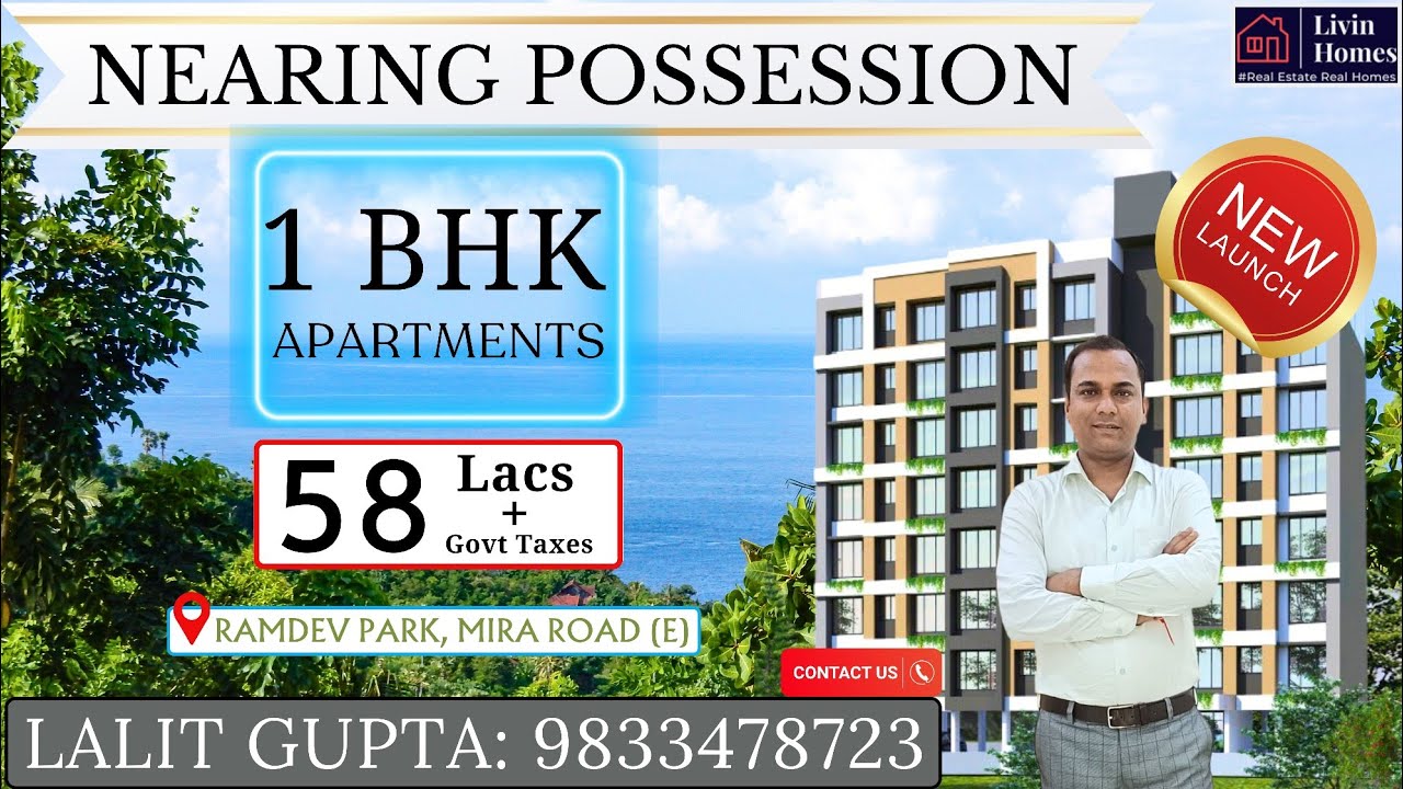 1bhk flat for Sale Nearing Possession in Ramdev Park Mira Road | 1bhk | Mira Road