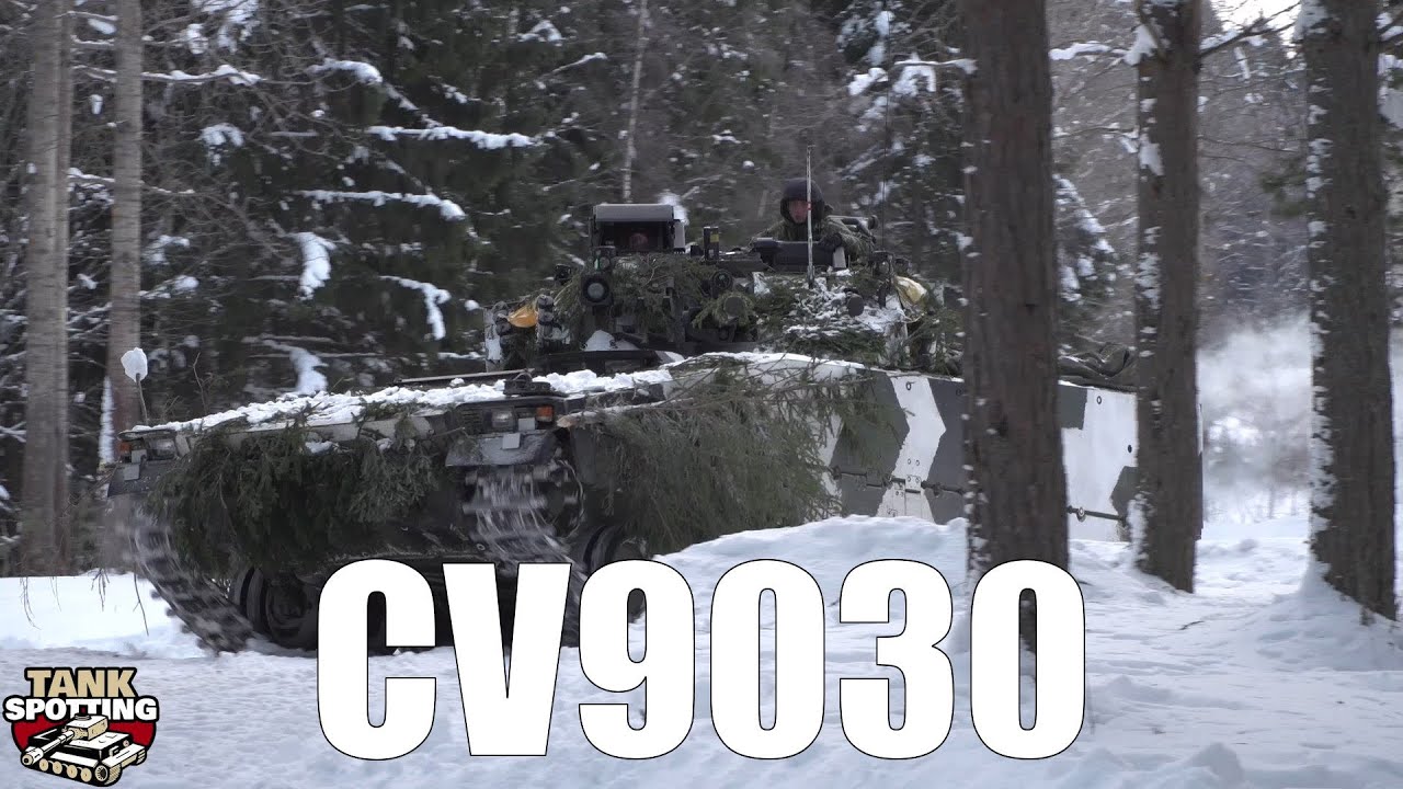 CV90 IFV In Winter Combat  - Delaying Action - Winter Combat Exercises 2021
