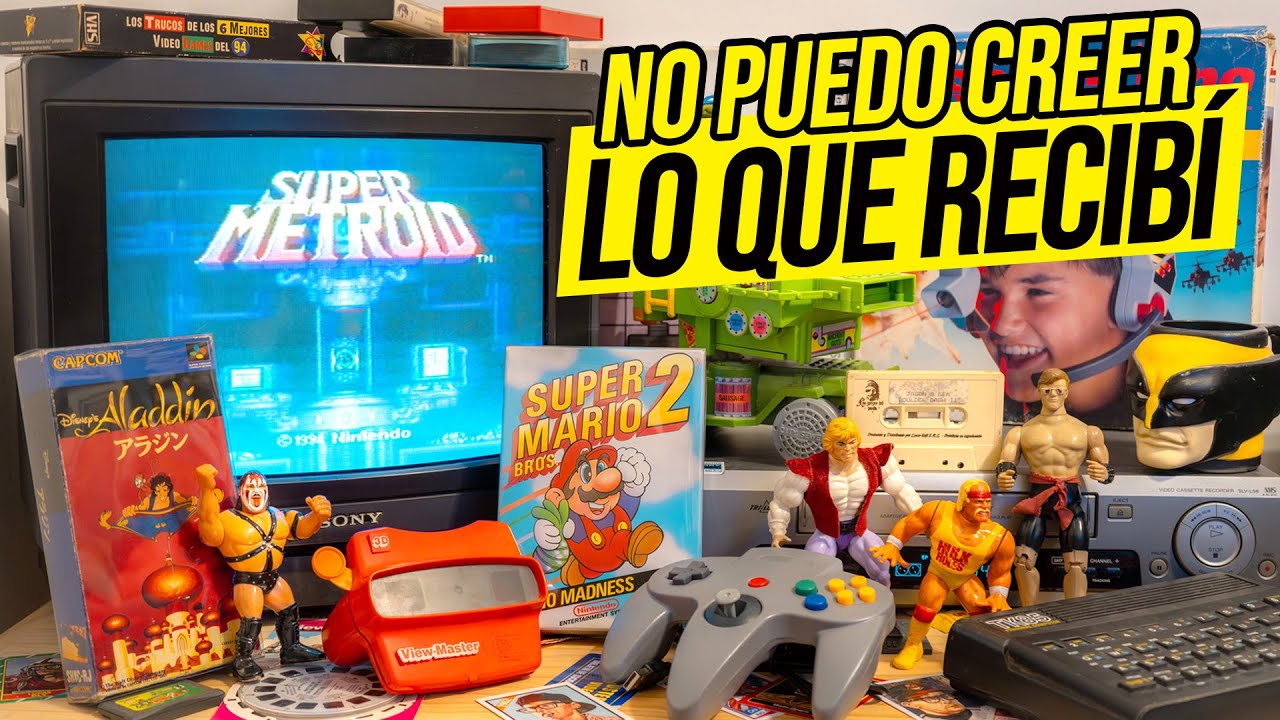 Me REGALARON TESOROS de LOS 90' I NINTENDO HeMan TORTUGAS NINJA y Mario Bros