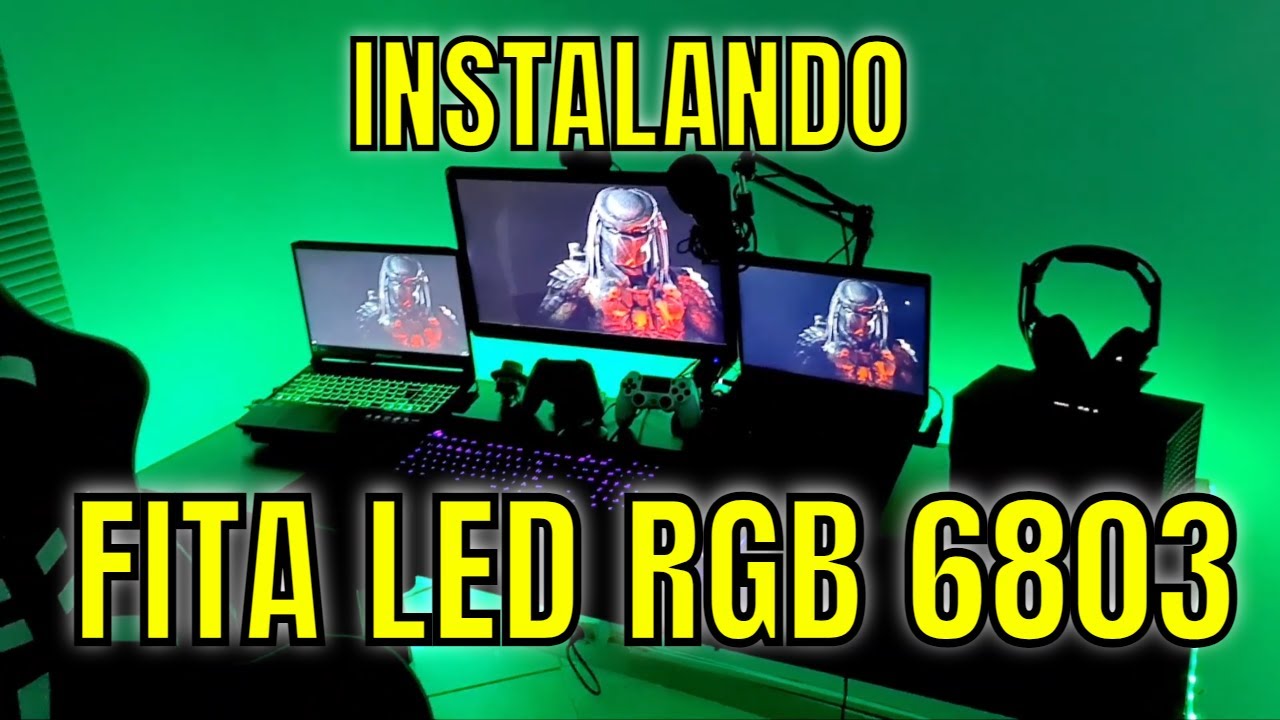 FITA LED RGB 6803 A PROVA D'AGUA | COMO INSTALAR NA SUA MESA #EDCRIPTOGRAFIA