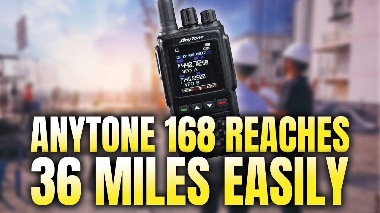 Anytone 168 Reaches 36 Miles on DMR | Ham Radio Power Test | Deerslayer7474 KK7MCI Review