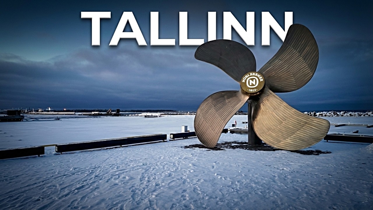 Tallinn Walk 4K — Atmospheric Winter Walk in Estonia 🇪🇪 Part 1