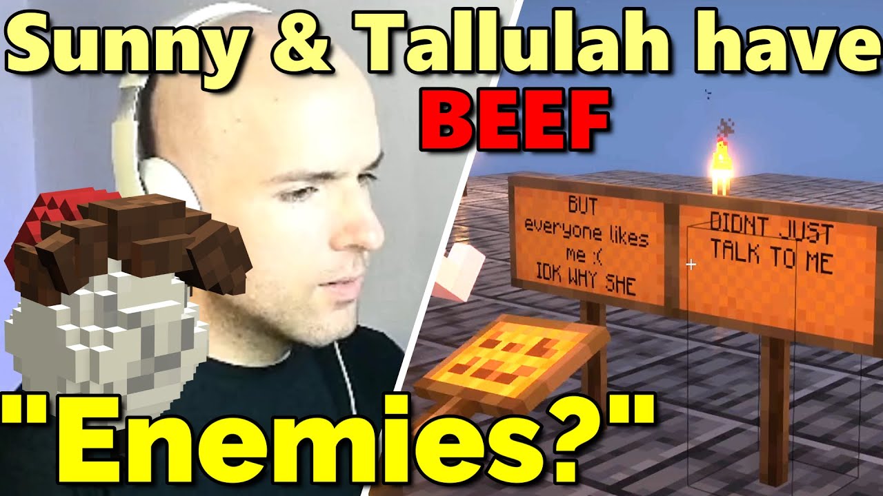 Sunny has BEEF with Tallulah on QSMP Minecraft