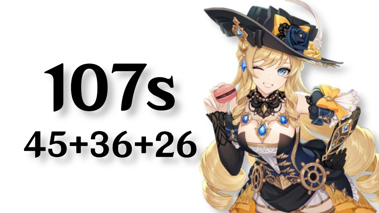 [5.2/5.3 Abyss] C0R1 Navia Speedrun 107s Top Half Continuous 4.5 Cost