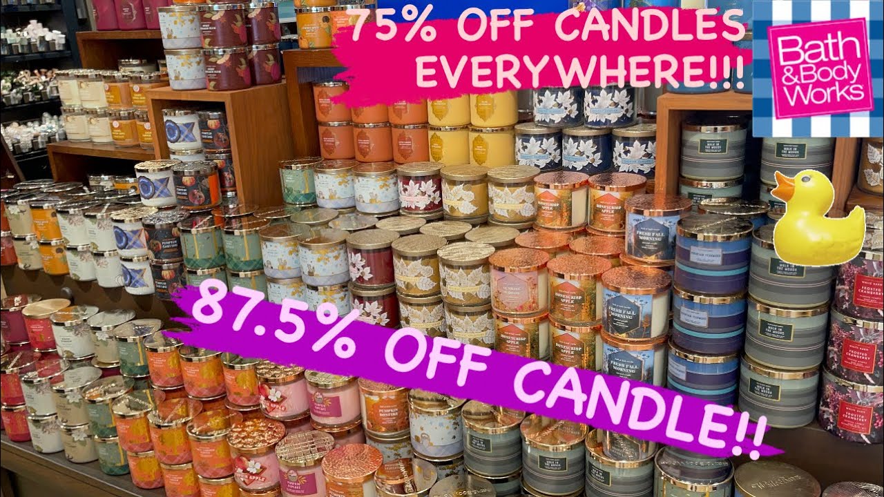 SAS 75% Off Candles JACKPOT! 87.5% Off Candle! Bath & Body Works Store and Outlet Walkthrough!