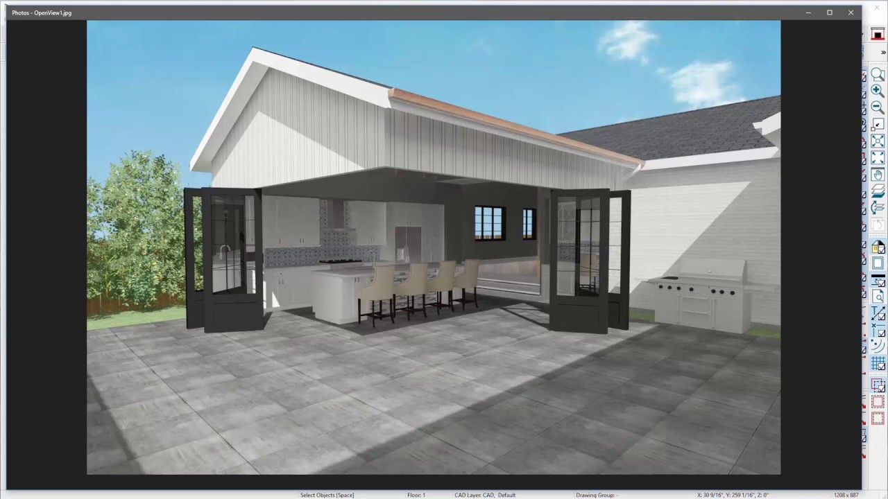 How to Build a Corner Bi-Folding Door System Using Chief Architect