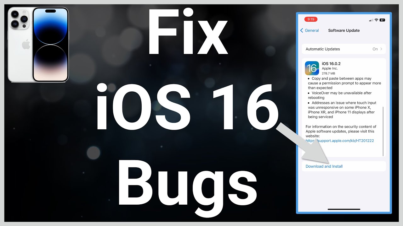 How To Fix iOS 16 Bugs