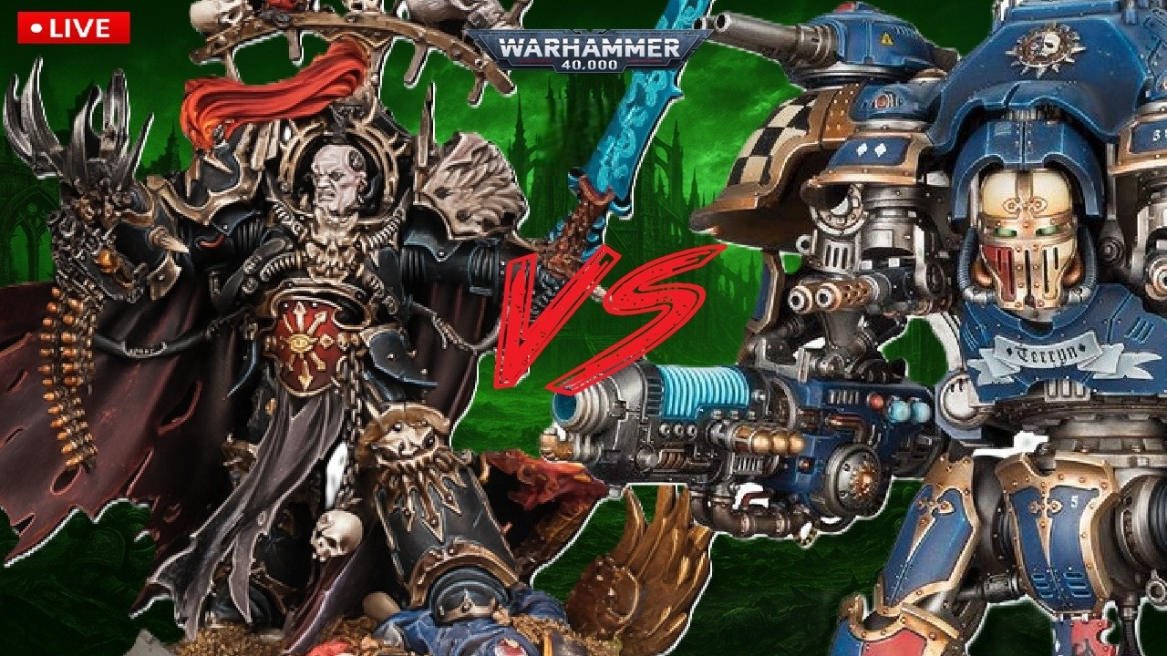 𖤓Chaos Marines(Pactbound) vs  ♞Imperial Knights(Gatewarden Lance) Warhammer40k (TTS)!