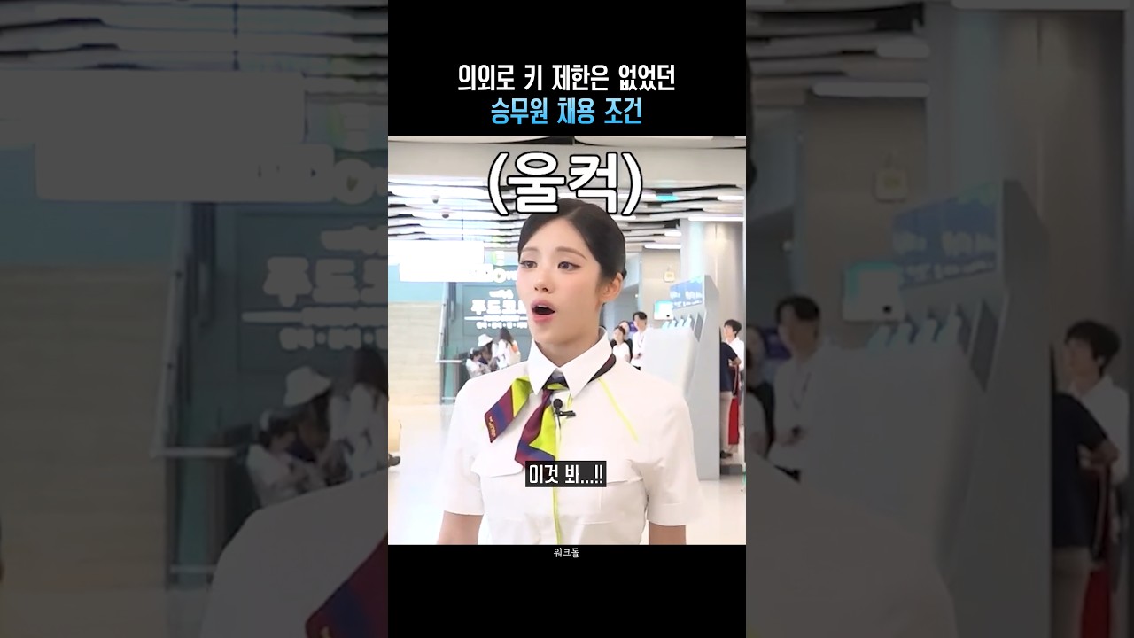 의외로 키 제한은 없었던 승무원 채용 조건