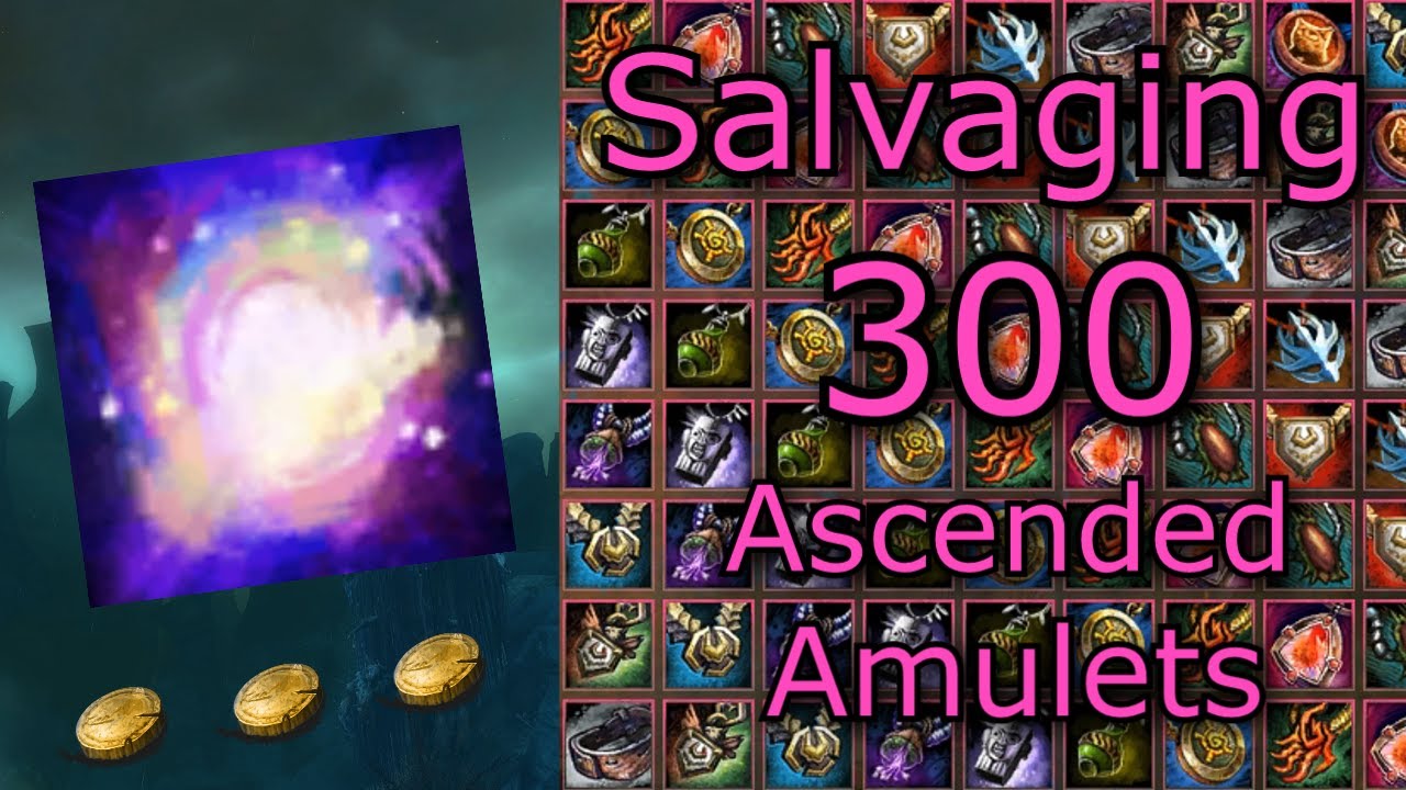 How Profitable Is Salvaging Ascended Amulets? Gold Farming? | Guild Wars 2