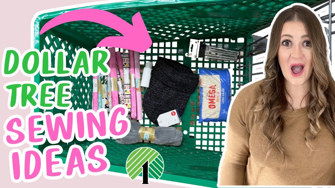 🛍 SIMPLE SEWING - 5 BUDGET SEWING HACKS FROM THE DOLLAR STORE 💰