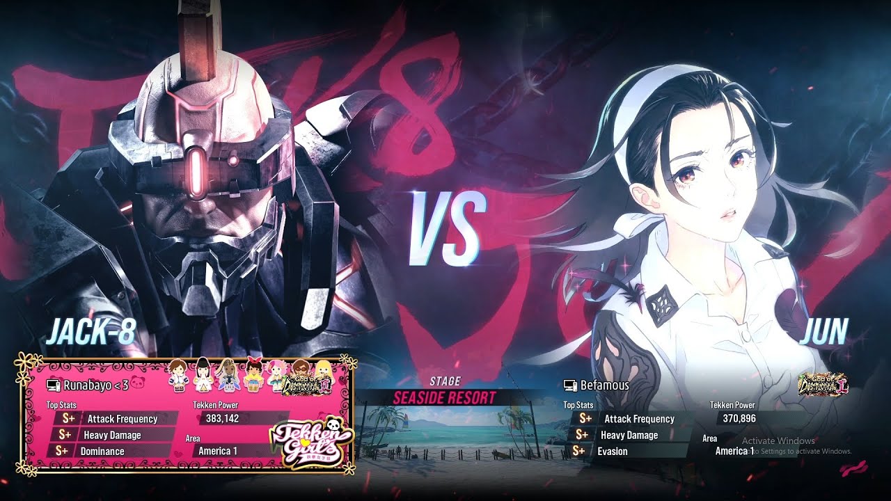 JOECRUSH {JACK8} VS BEFAMOUS {JUN} TEKKEN 8