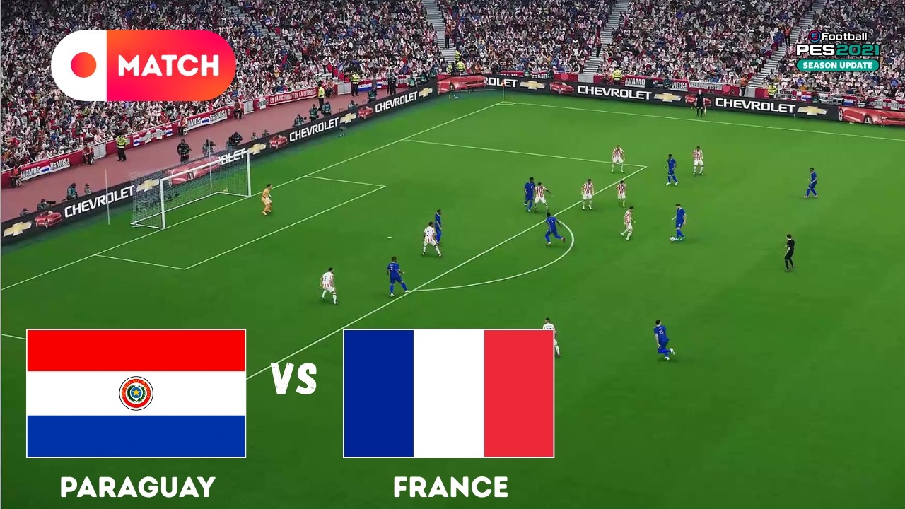 FRANCE vs PARAGUAY | World Cup 2026 Match Simulation | eFootball PES 21 Gameplay