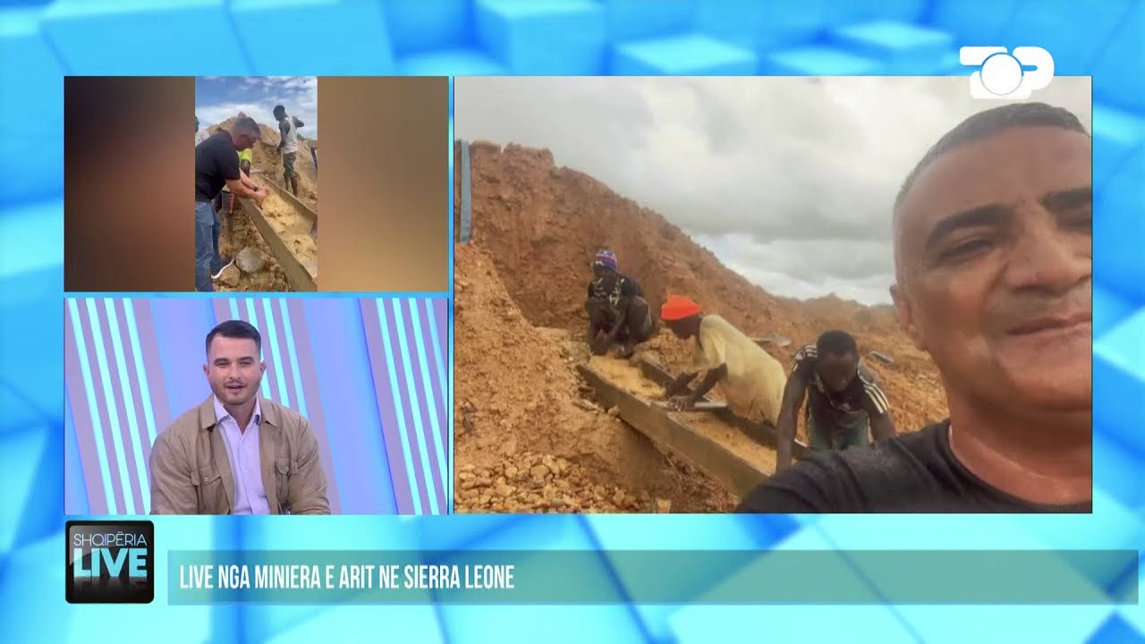Shqiptari nxjerr arin live nga Afrika direkt në program - Shqipëria Live 9.10.2023
