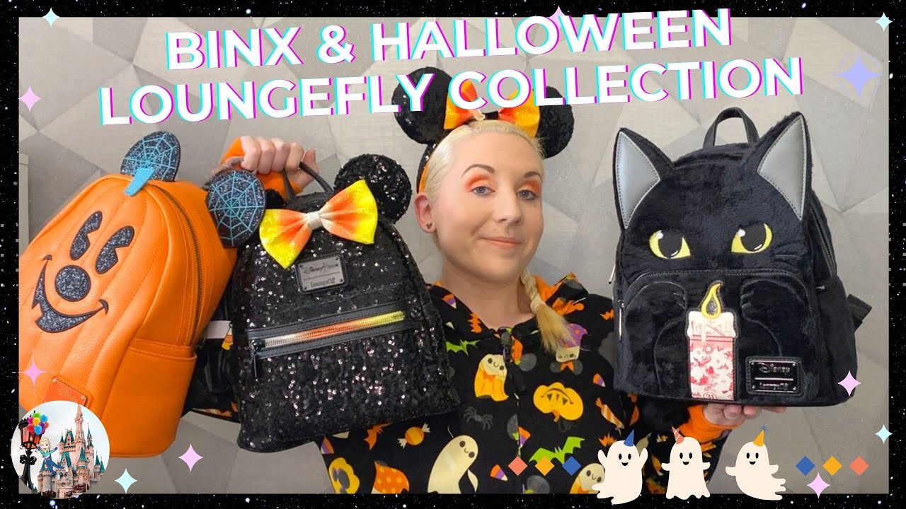 DISNEY! Entire Halloween Loungefly Collection Ears Mickey Pumpkin Binx Hocus Pocus Candy Corn Sequin